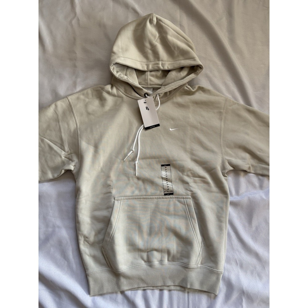 NEW Nike Lab Wool Classics Pullover Hoodie Beige FV4878-901 Men's Size Small
